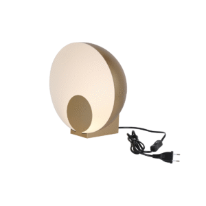 ABAJUR GONG 6W 330LM 3000K 20X10,5X21CM DOURADO