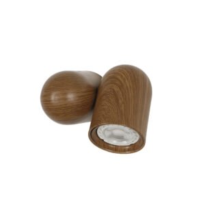 ARANDELA ONNA1XGU10 13X10X10CM PRETO/AMADEIRADO